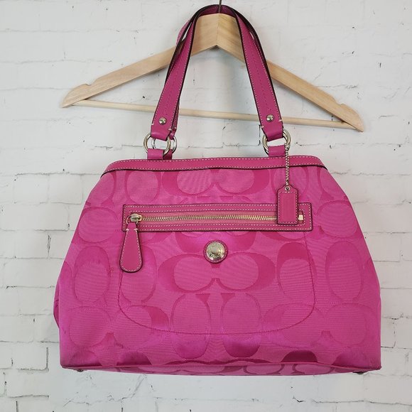 Coach Handbags - Coach Laura Large Carryall Purse Fuchsia Pink